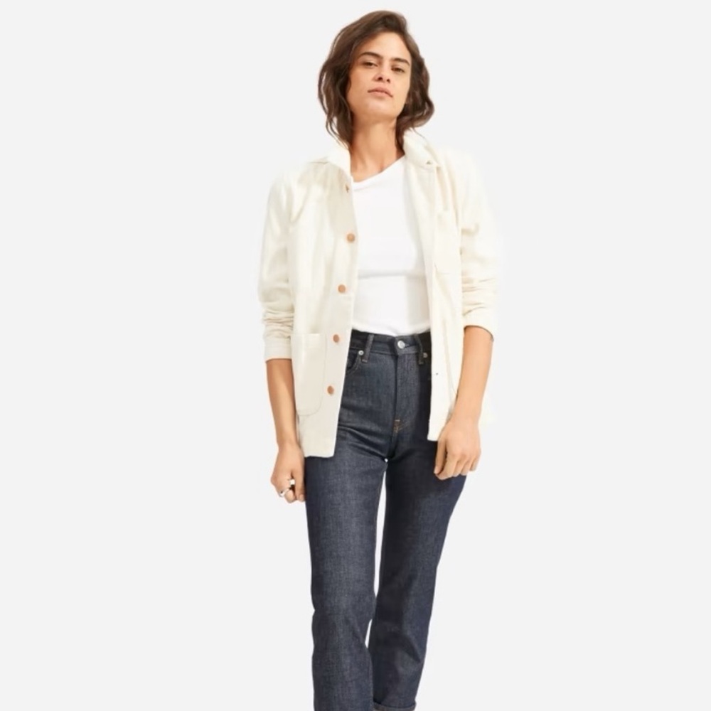 Everlane Ecru Denim Chore Jacket